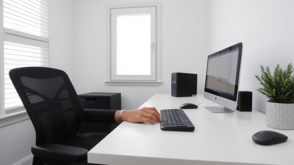sit with aligned posture