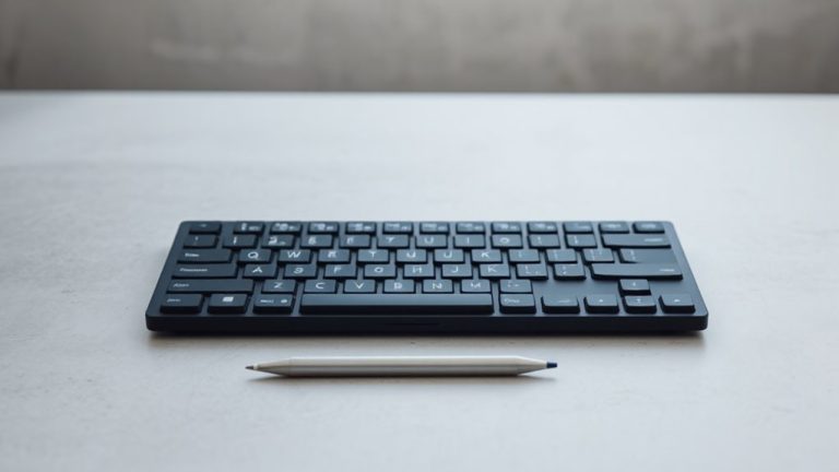 sleek flat keyboards for typing