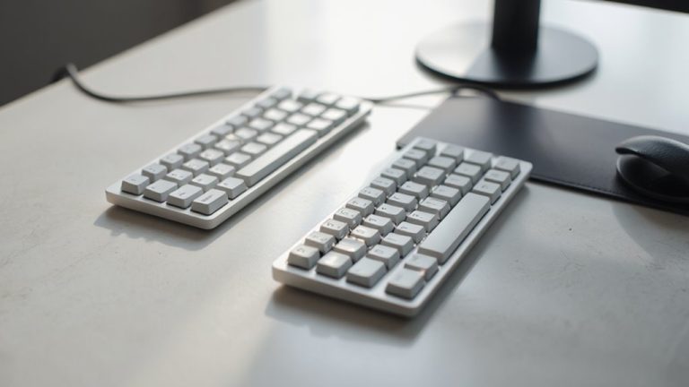 sleek quiet low profile keyboards