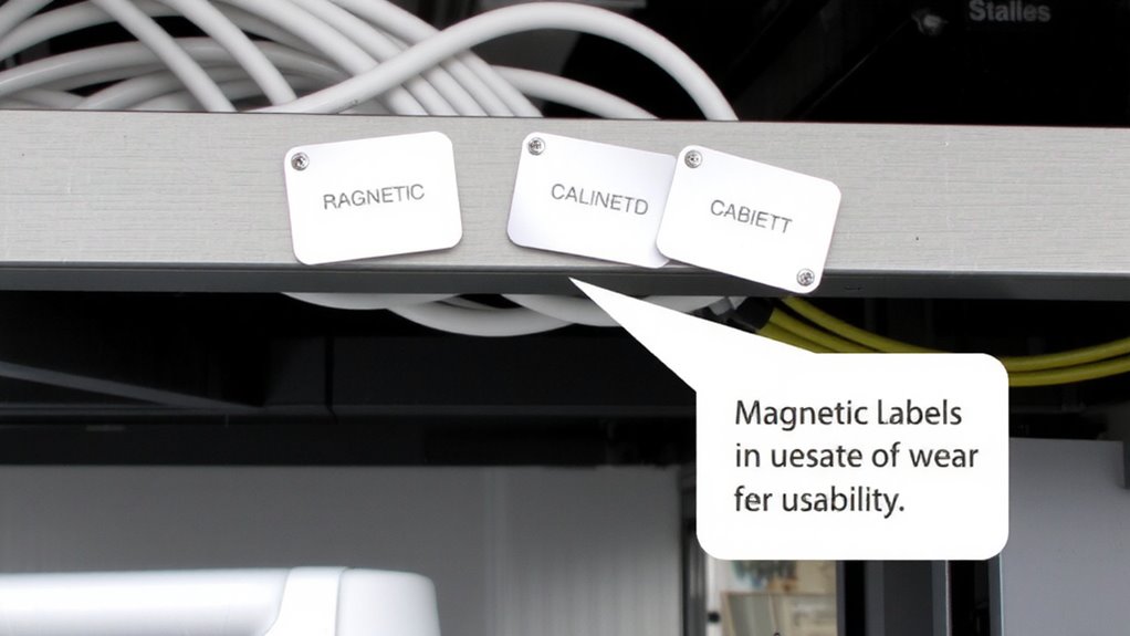 smart reusable cable labeling