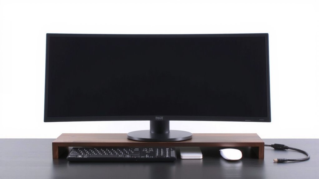 smart storage under monitor