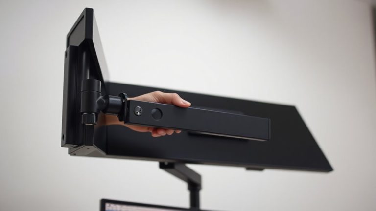 smooth one handed monitor adjustment