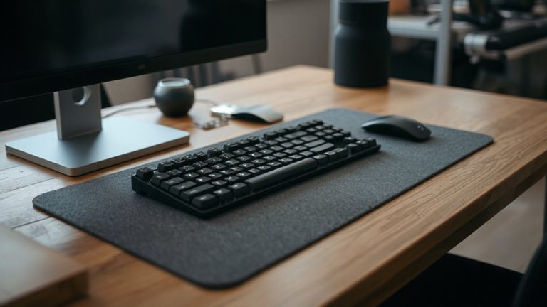 sound absorbing desk mats for quiet typing