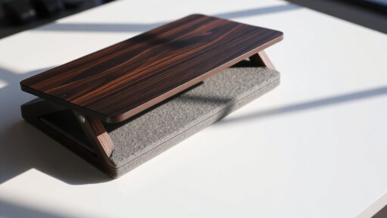 sound absorbing laptop stands reduce desk noise