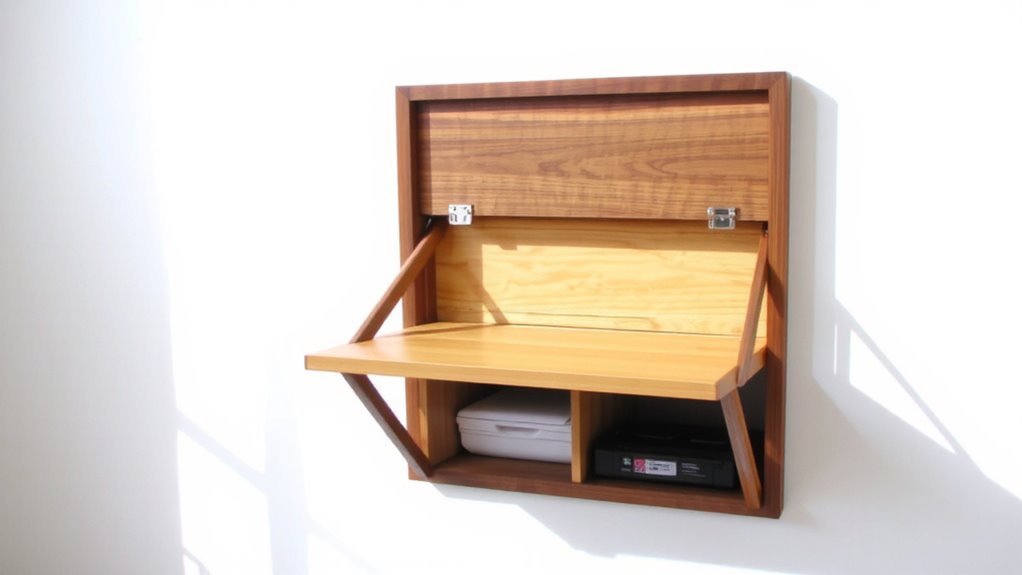 space saving wall mounted access