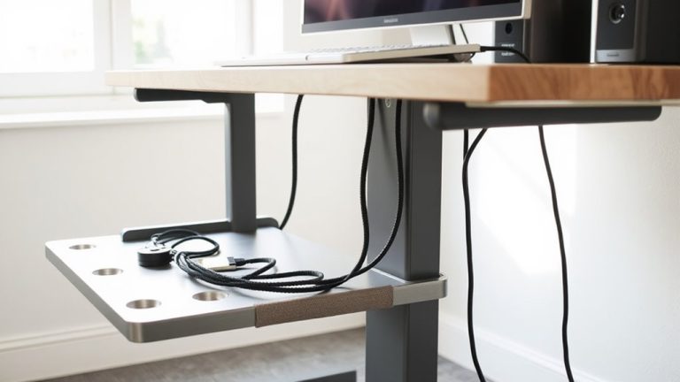 standing desk cable organizers