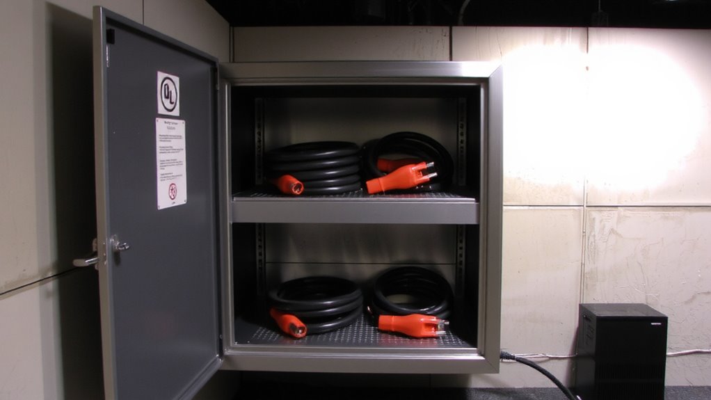 store critical charging cables securely