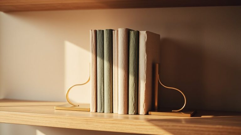 stylish and organized bookends
