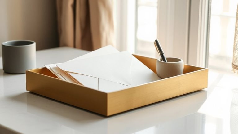 stylish decorative letter tray