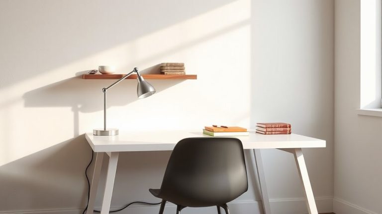 stylish space saving desk shelves