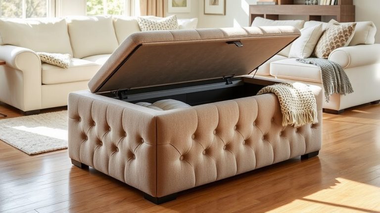 stylish storage ottomans hide clutter