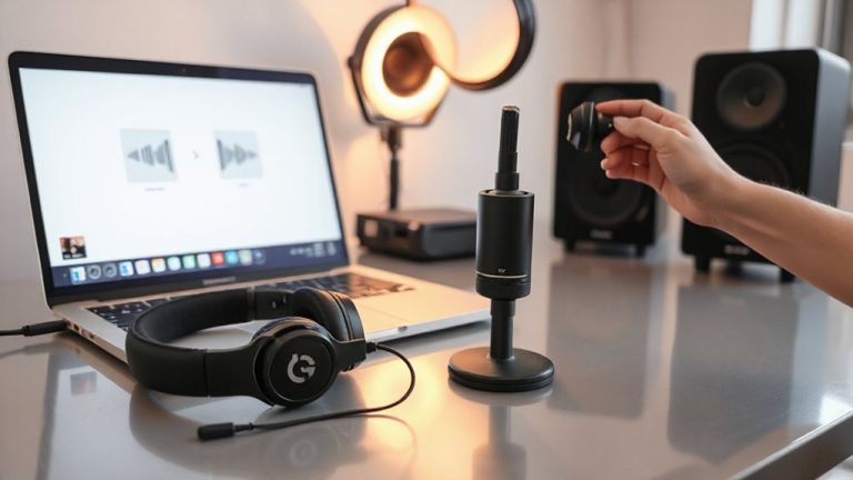 test audio before calling