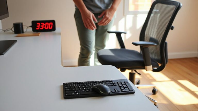 timer based sit stand rotation