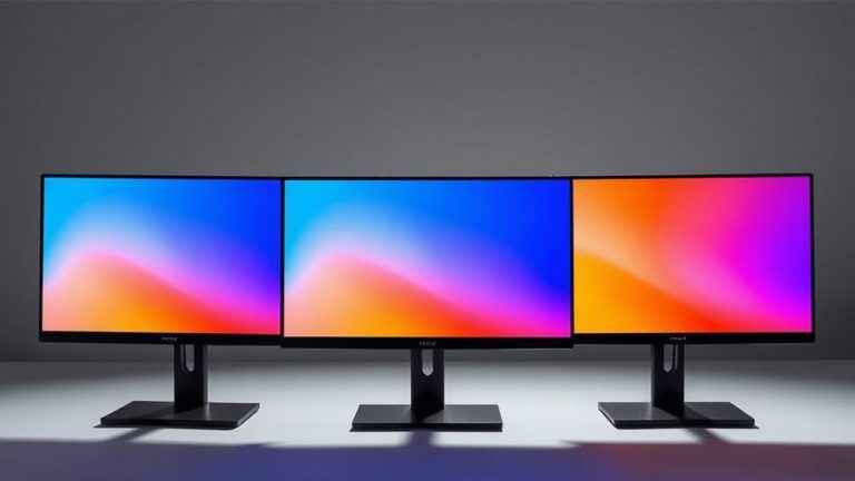 top triple monitor displays