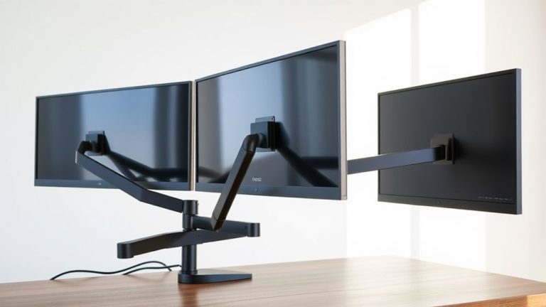 triple monitor arm solutions