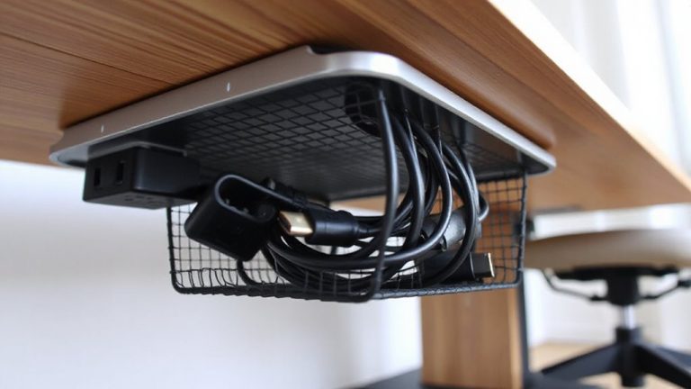 under desk cable management solution