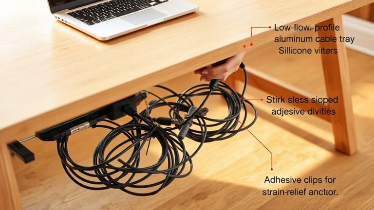 under desk cable organizer