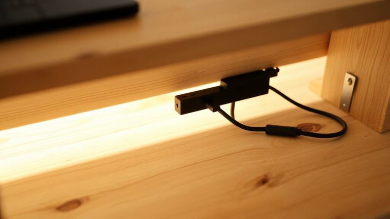under desk power strip mount