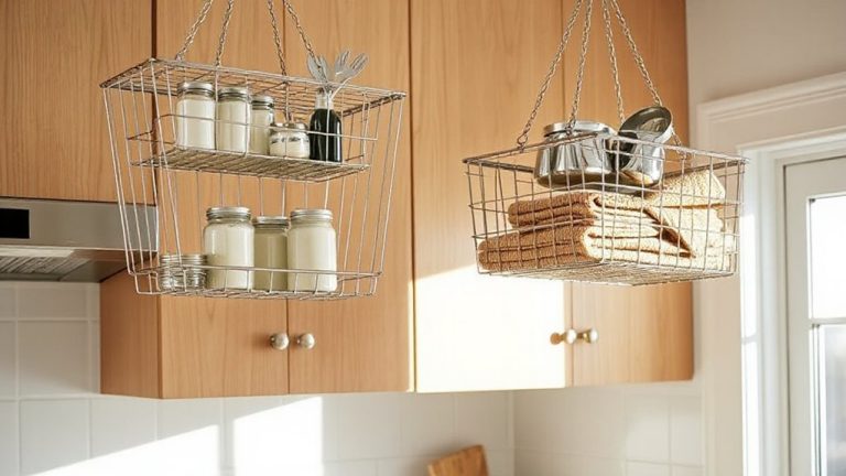 under shelf wire baskets added