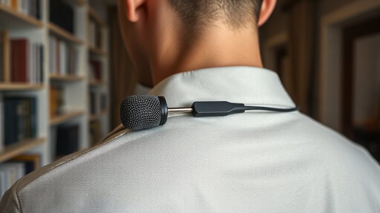 use lavalier mic close