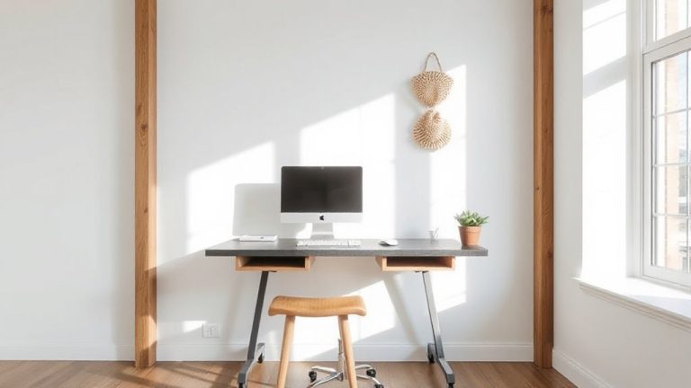 vertical desk space saver