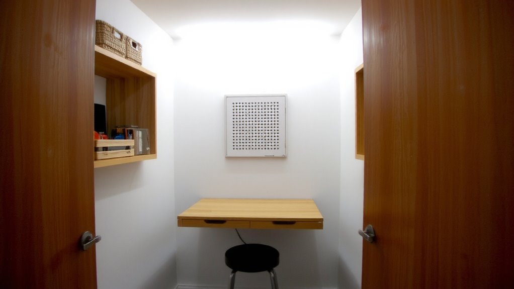 vertical storage for clutter free space