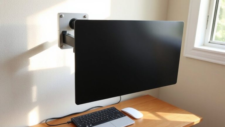 wall mounted monitor arm installation