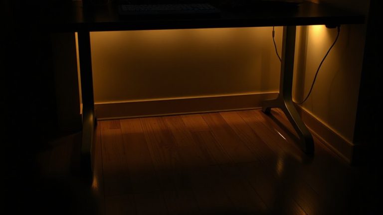 warm white under desk lighting