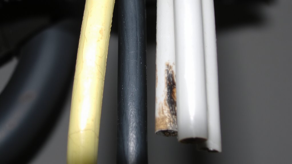 watch for discolored cables