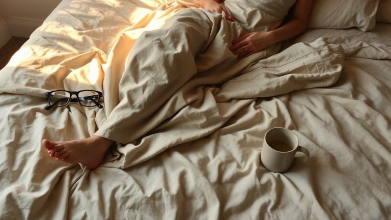 weighted blanket grounding post waking