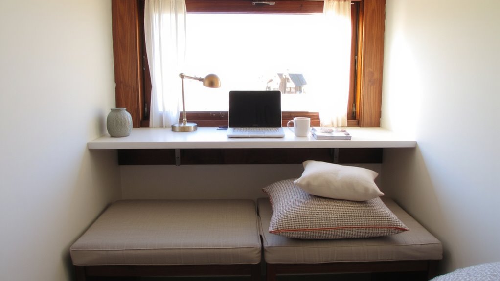 window seat workspace conversion