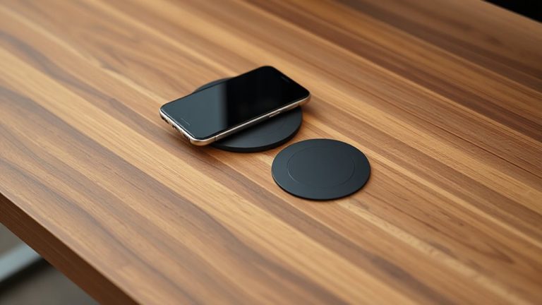 wireless charger desk integration