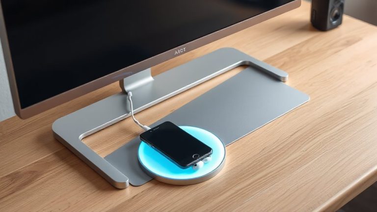 wireless charging monitor riser
