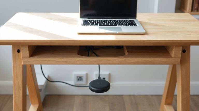 wireless desk minimal cords